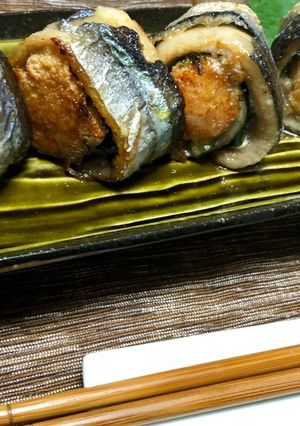 辛子明太子秋刀魚ロール-レシピのメイン写真
