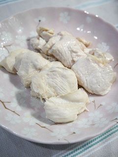 レンジで簡単!ジューシー蒸し鶏-レシピのメイン写真