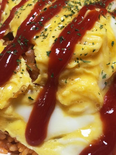 簡単!少ない材料で半熟卵のオムライス-レシピのメイン写真