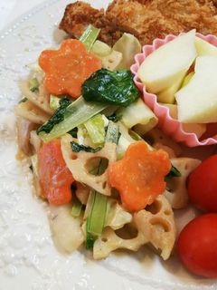 蓮根と3種の野菜の味噌炒め-レシピのメイン写真