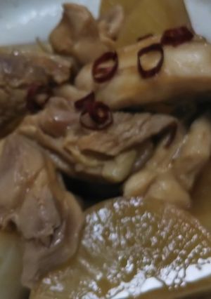 鳥と大根の甘辛煮-レシピのメイン写真