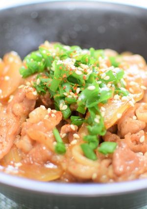 豚こま切れ肉で簡単。甘辛豚丼！-レシピのメイン写真