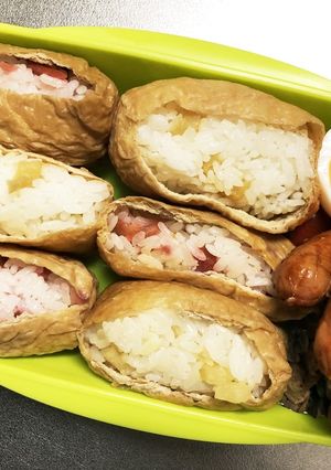 旦那弁当182♥お稲荷さん弁当！-レシピのメイン写真