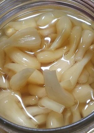 ひとてま酢でらっきょう漬け-レシピのメイン写真