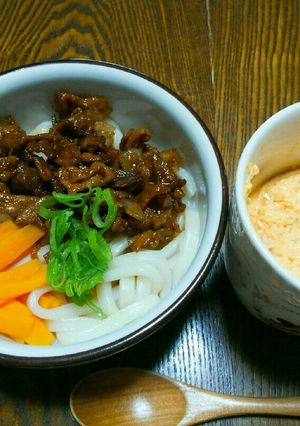 甘じょっぱい肉のせうどん-レシピのメイン写真