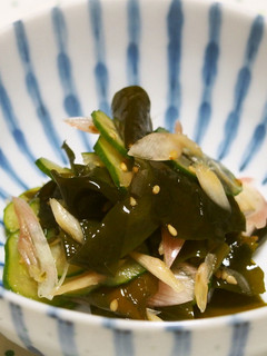 みょうが・きゅうり・ワカメの酢の物♪-レシピのメイン写真