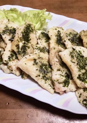驚きの柔らかさ！鶏ムネ肉でのり塩チキン焼-レシピのメイン写真