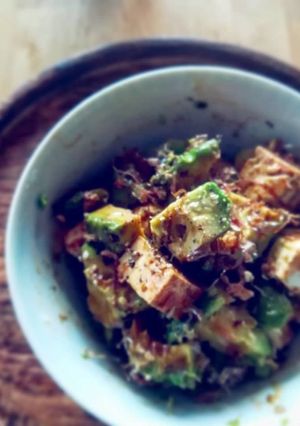アボカドとクリームチーズと豆腐の山葵醤油-レシピのメイン写真