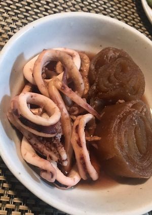柔らか高タンパク、イカとかつらむき大根煮-レシピのメイン写真