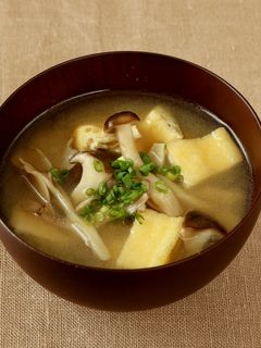 3種のきのこの味噌汁-レシピのメイン写真