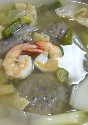 簡単美味・蓮根饅頭と海老の野菜煮-レシピのメイン写真