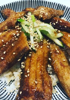 魚の蒲焼丼(魚なら何でも良いじゃない♪)-レシピのメイン写真