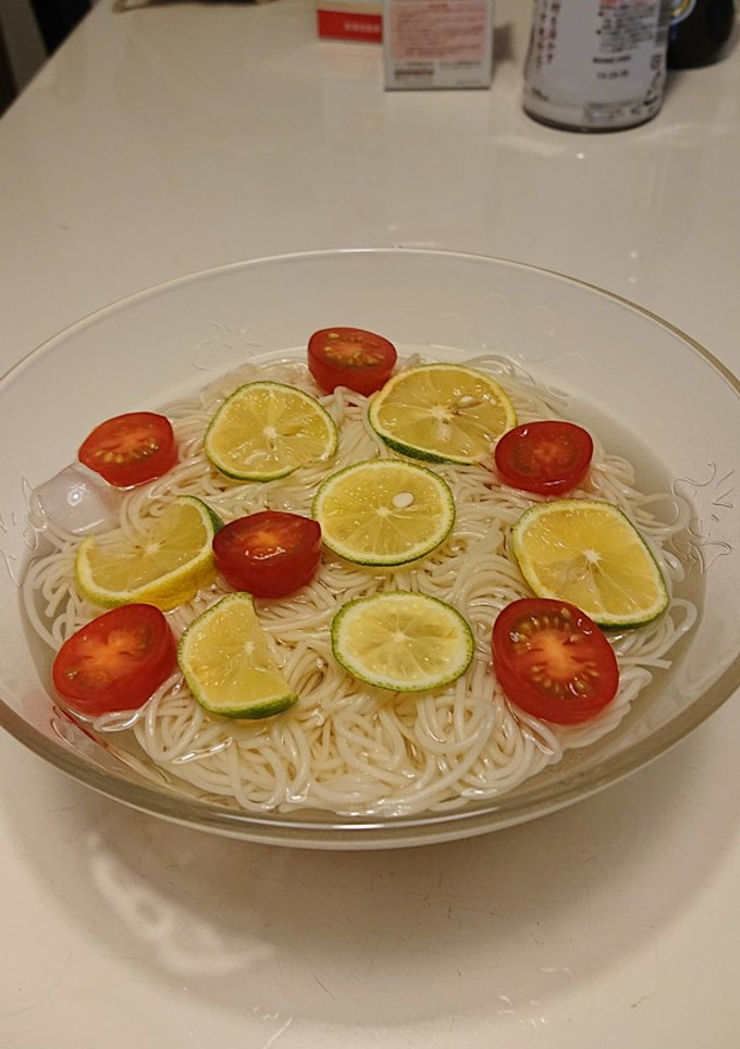 簡単すだちそうめん-レシピのメイン写真