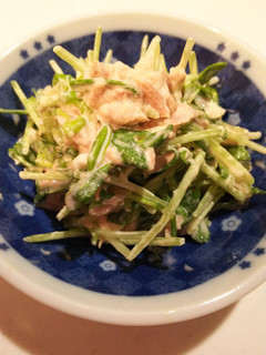 豆苗とツナの簡単サラダ♪-レシピのメイン写真