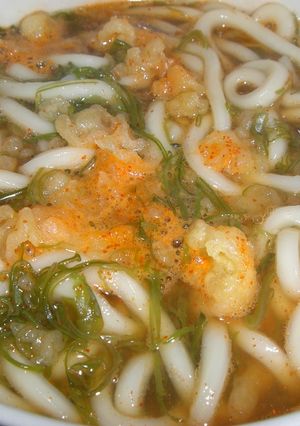 ウメカブうどん-レシピのメイン写真