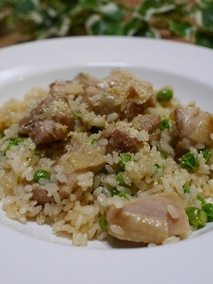 鶏肉とグリンピースのリゾット-レシピのメイン写真