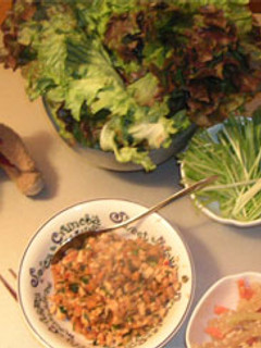 納豆そぼろのレタス包み-レシピのメイン写真