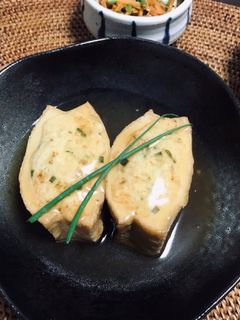 ボリュームアップ!!厚揚げの肉詰め♪-レシピのメイン写真