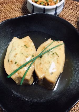ボリュームアップ！！厚揚げの肉詰め♪-レシピのメイン写真