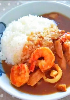 潜水艦シーフードカレー-レシピのメイン写真