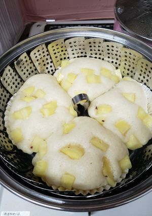 かんたん！スプーンでお芋豆乳蒸しパン-レシピのメイン写真