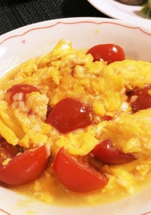トマトの塩麹卵炒め-レシピのメイン写真