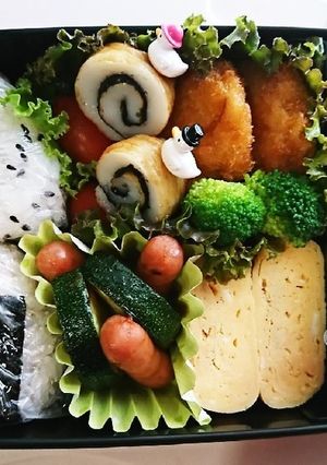 小学4年生男子 普通のおにぎりお弁当-レシピのメイン写真