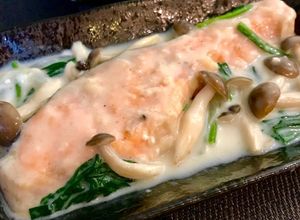 牛乳で簡単！鮭とほうれん草のクリーム煮-レシピのメイン写真