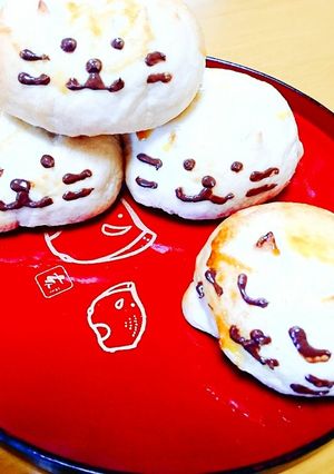 にゃんこのあんぱん(279kcal)-レシピのメイン写真