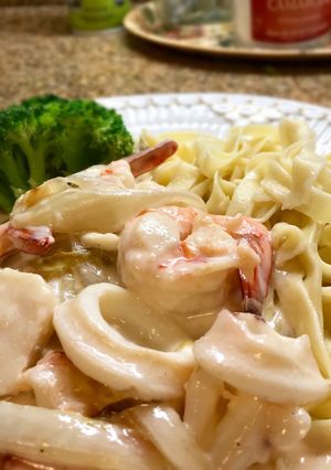 フレンチママンの魚介クリームパスタ-レシピのメイン写真