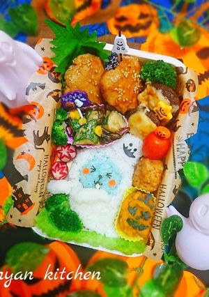 『オバケのQoo』ハロウィン弁当★-レシピのメイン写真