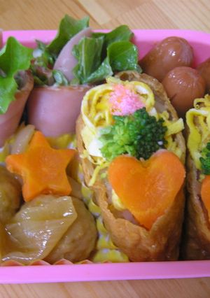 ☆ｷｭｰﾄで可愛ぃ☆お稲荷さん弁当-レシピのメイン写真
