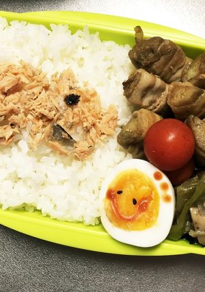 旦那弁当183♥ナスの肉巻き弁当！-レシピのメイン写真