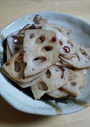 シャキシャキ蓮根のきんぴら♪-レシピのメイン写真