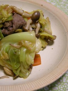 牛肉とキャベツのオイスターソース炒め-レシピのメイン写真