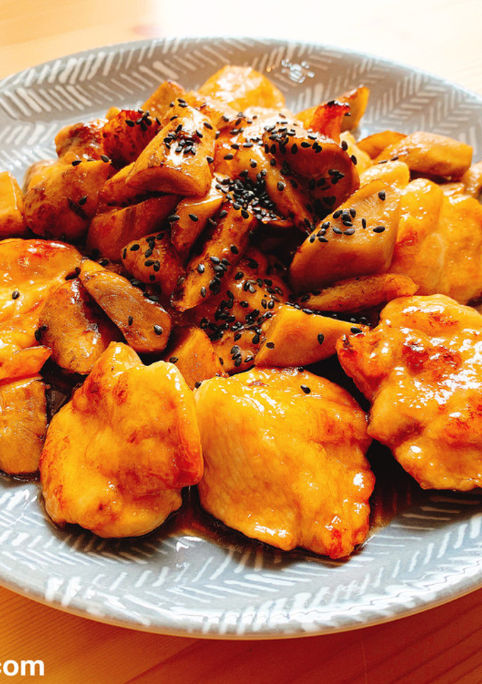 鶏手羽トロとごぼうの照り焼き-レシピのメイン写真
