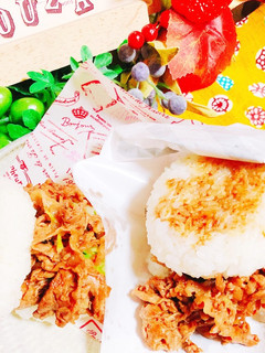 生姜焼き♪ライスバーガー♡-レシピのメイン写真