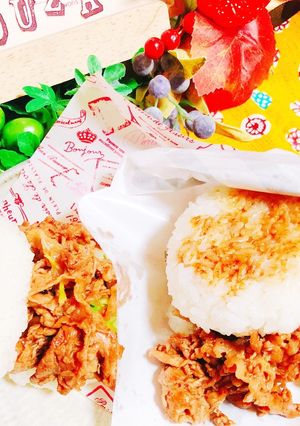 生姜焼き♪ライスバーガー♡-レシピのメイン写真