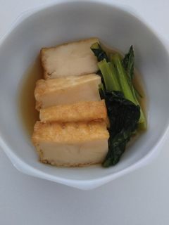 簡単5分!!厚揚げと小松菜の煮物-レシピのメイン写真