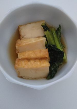 簡単5分！！厚揚げと小松菜の煮物-レシピのメイン写真