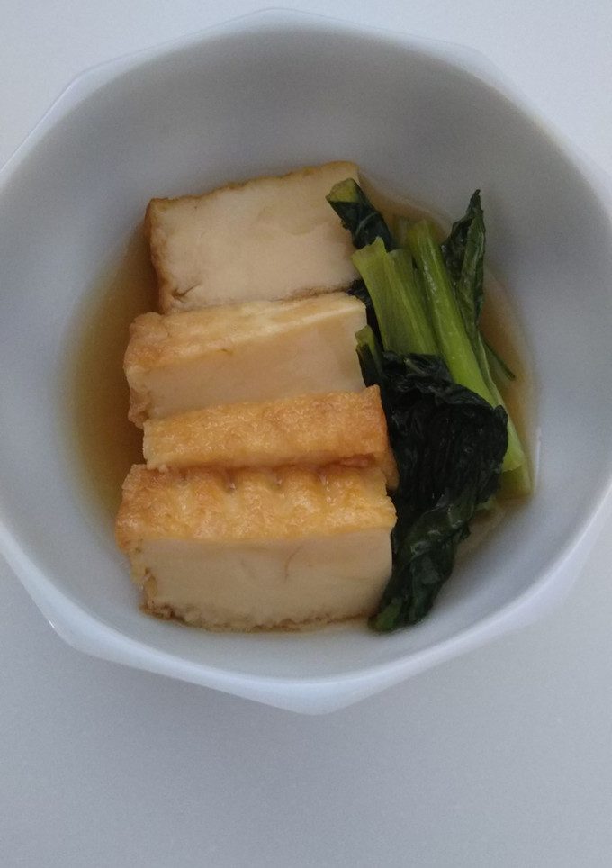 簡単5分！！厚揚げと小松菜の煮物-レシピのメイン写真