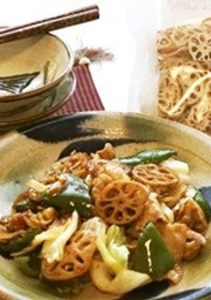 蓮根入り回鍋肉-レシピのメイン写真