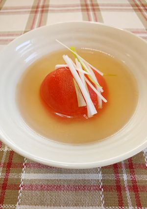 簡単♪トマトの鶏ガラスープ-レシピのメイン写真