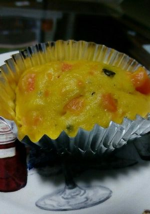 カボチャとにんじんの蒸しケーキ-レシピのメイン写真