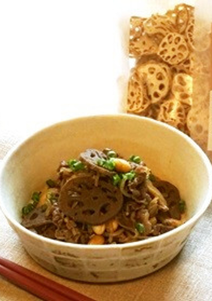 蓮根と牛肉の五目しぐれ煮-レシピのメイン写真