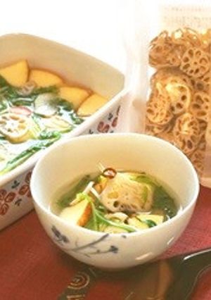 蓮根とリンゴときゅうりの水キムチ-レシピのメイン写真