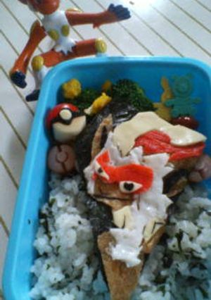 キャラ弁・ポケモン☆ゴウカザル-レシピのメイン写真