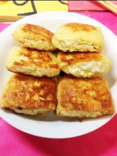 母の味♡キャベツと鶏挽き肉の油揚げ詰め-レシピのメイン写真