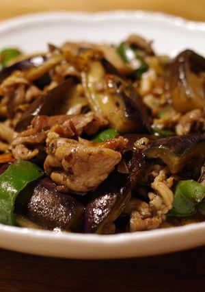 豆鼓を使って、茄子とピーマンの豆鼓炒め-レシピのメイン写真
