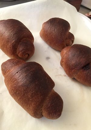 ゆる糖質制限 ふすまチョコロールパン-レシピのメイン写真